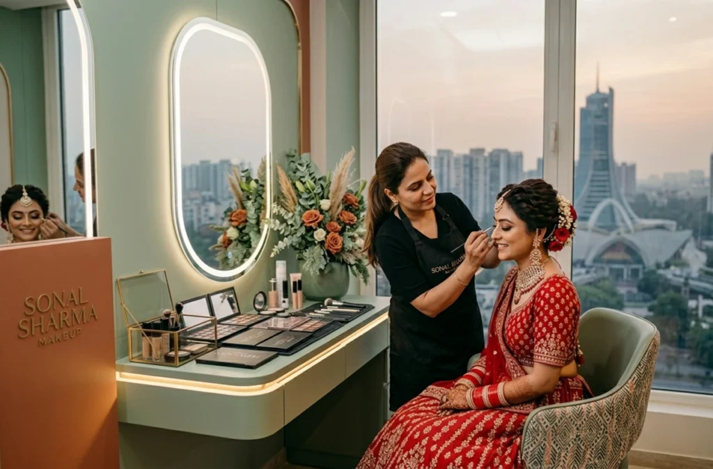 bridal makeup artist in Noida